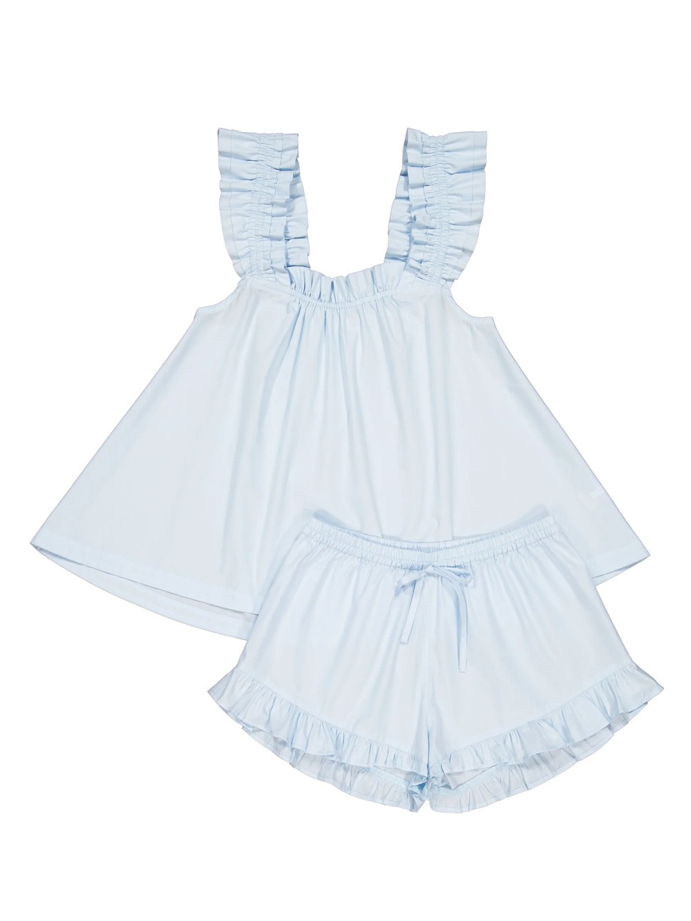 Piyama Nicolette Cotton Sleep Set Baby Blue NWOT Size XS - Picture 4 of 8